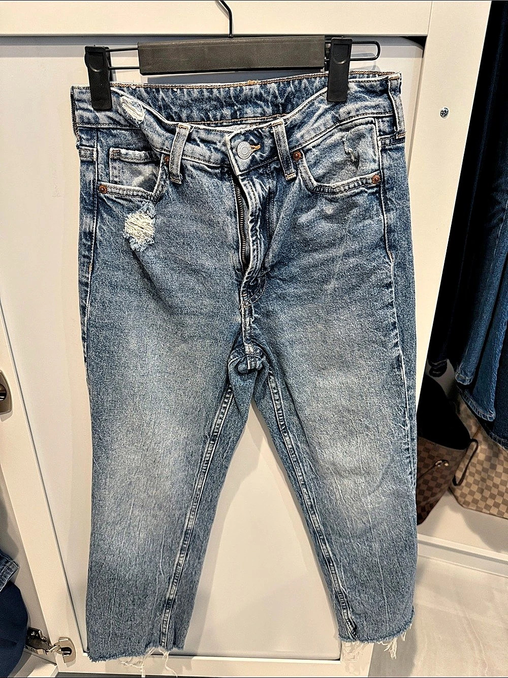 Distressed Blue Jeans H & M